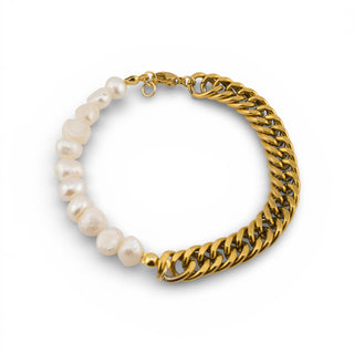Orbit Pearl Chain Bracelet - Men