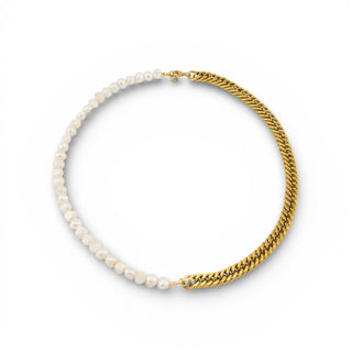 Orbit Pearl Chain Necklace - Men