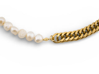 Orbit Pearl Chain Necklace - Men