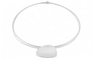 Silver rhodium plated pendant necklace 